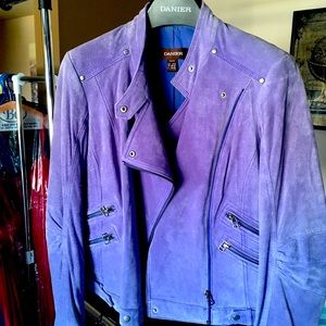 Light purple suede jacket